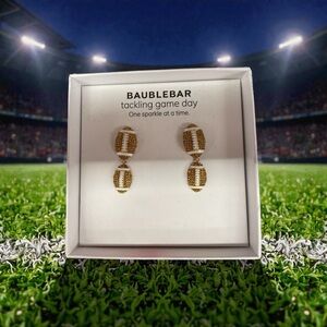 BaubleBar Football Earrings – New in Box